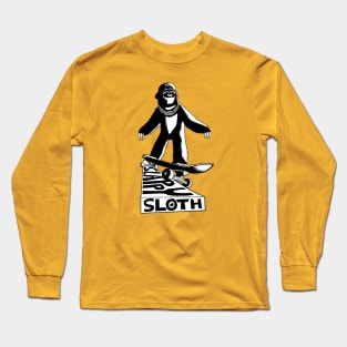 Slappy Skate Sloth Long Sleeve T-Shirt